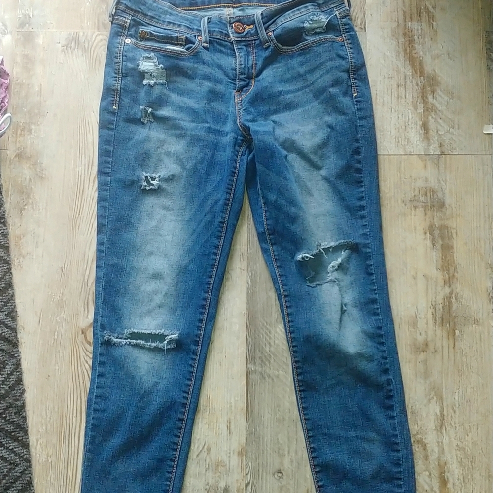 Levi's Low Rise Jegging, Size 7, Washed out dark blue